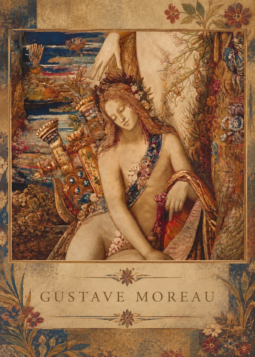 Gustave Moreau Jupiter and Semele II No2 - Plakát