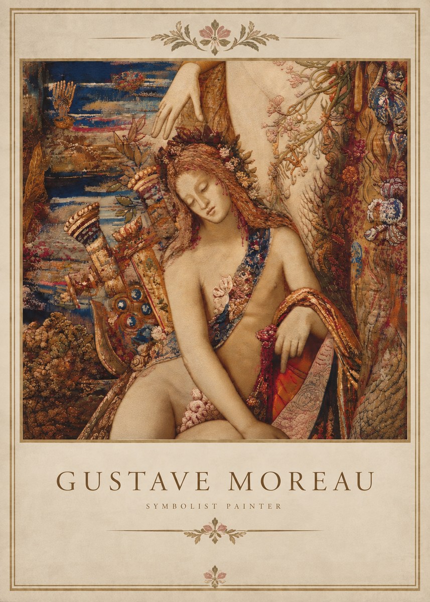Gustave Moreau Jupiter and Semele II No5 - Plakát