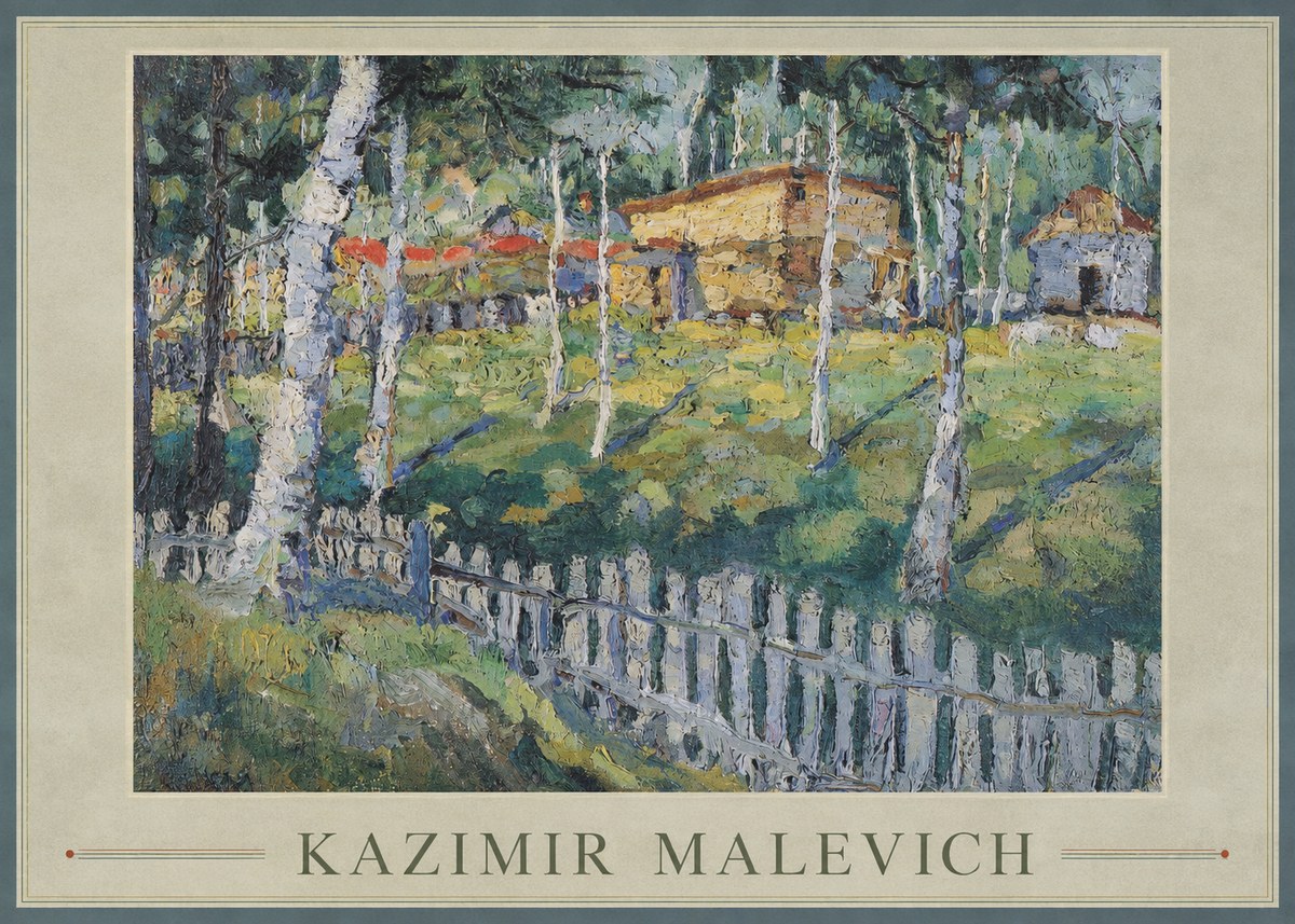 Kazimir Malevich Birch Grove No1 - Plakát