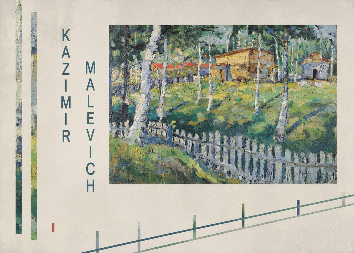 Kazimir Malevich Birch Grove No6 - Plakát