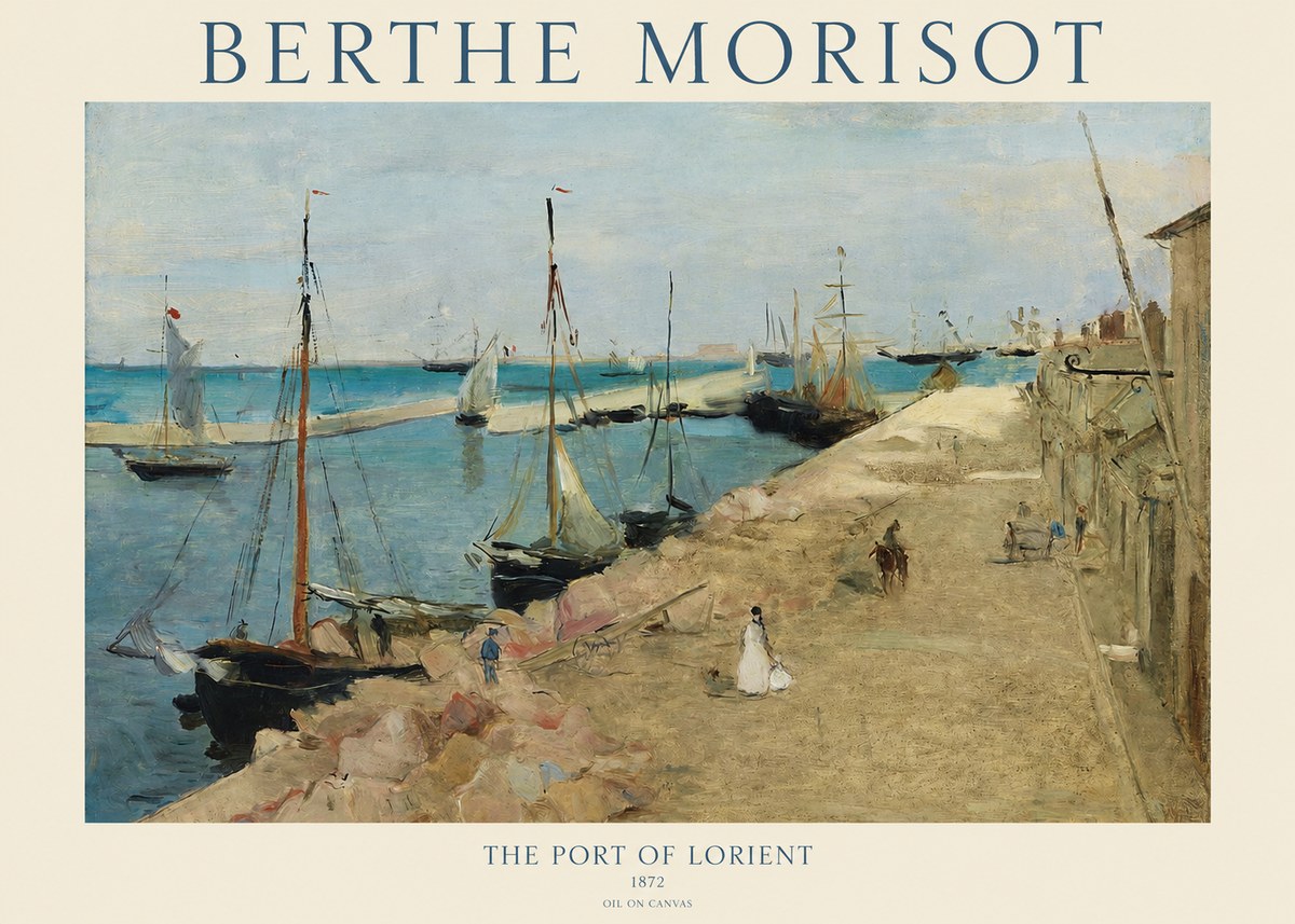 Berthe Morisot The Port of Lorient No1 - Plakát
