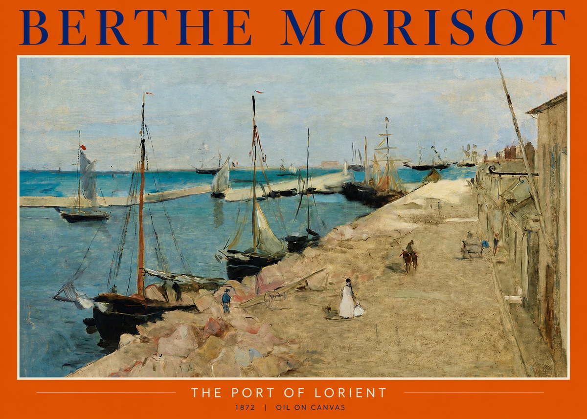 Berthe Morisot The Port of Lorient No2 - Plakát