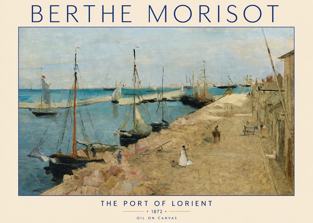 Berthe Morisot The Port of Lorient No4 - Plakát