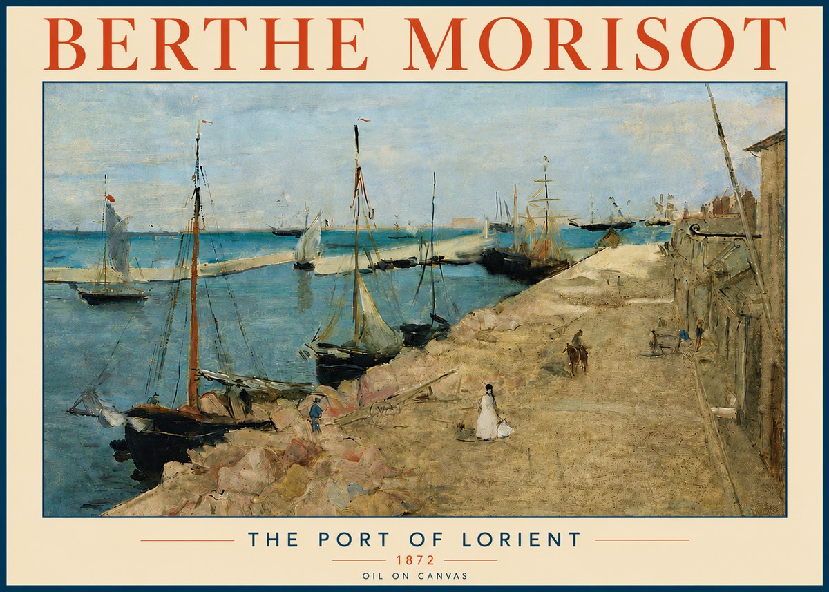 Berthe Morisot The Port of Lorient No6 - Plakát