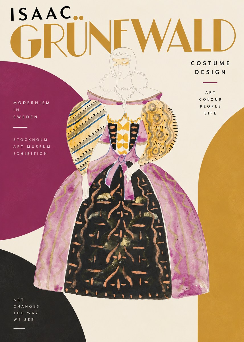 Isaac Grünewald Costume Design V No4 - Plakát
