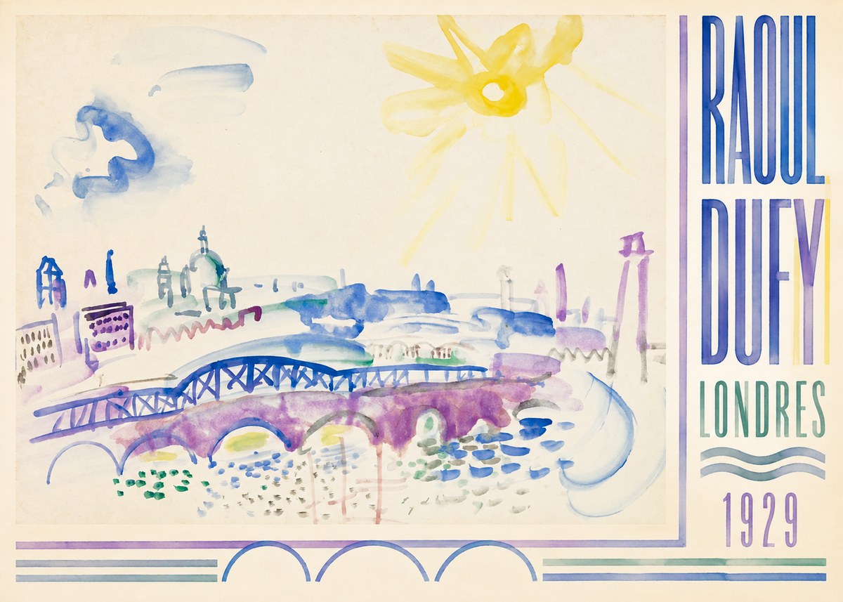 Raoul Dufy Londres - 1929 No2 - Plakát