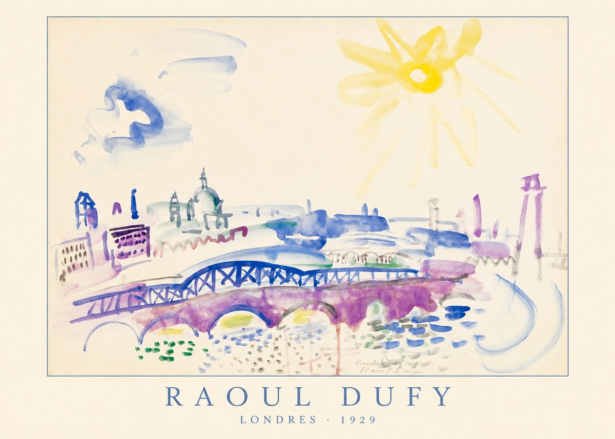 Raoul Dufy Londres - 1929 No4 - Plakát