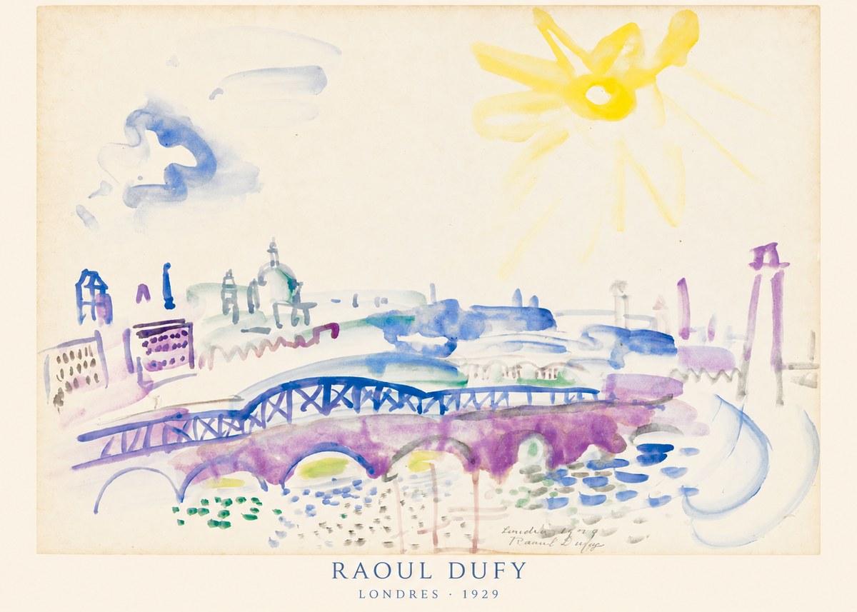 Raoul Dufy Londres - 1929 No6 - Plakát