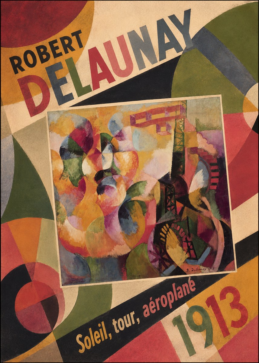 Robert Delaunay Soleil, Tour, Aéroplane No6 - Plakát