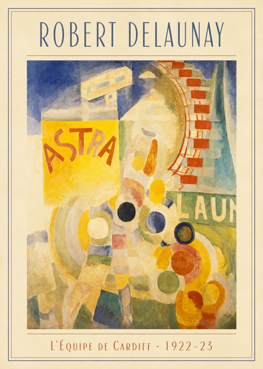 Robert Delaunay L'équipe De Cardiff No3 - Plakát