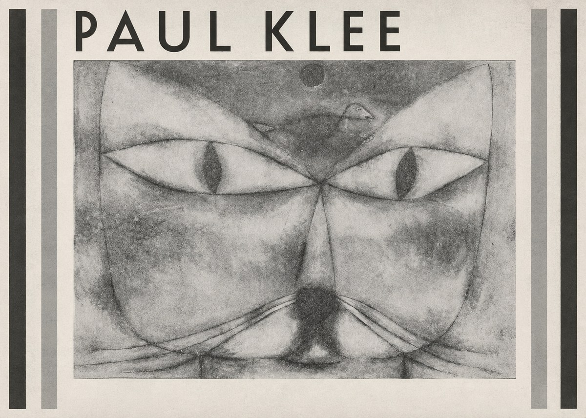Paul Klee Cat and Bird No1 - Plakát