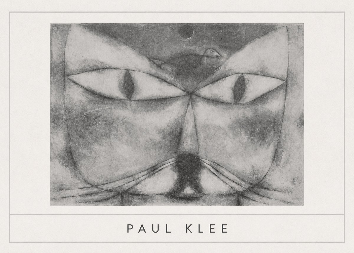 Paul Klee Cat and Bird No5 - Plakát