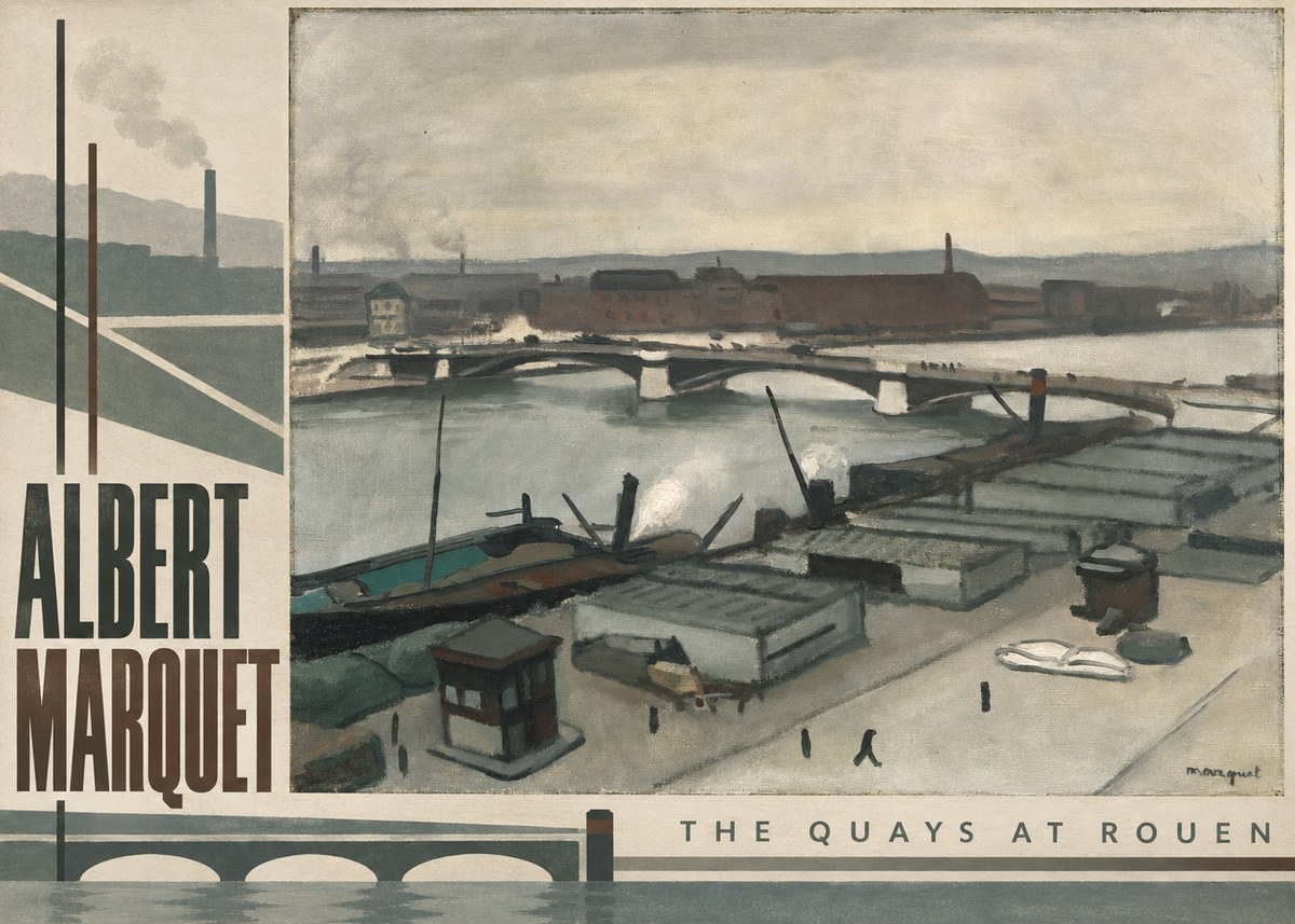 Albert Marquet The Quays at Rouen No5 - Plakát