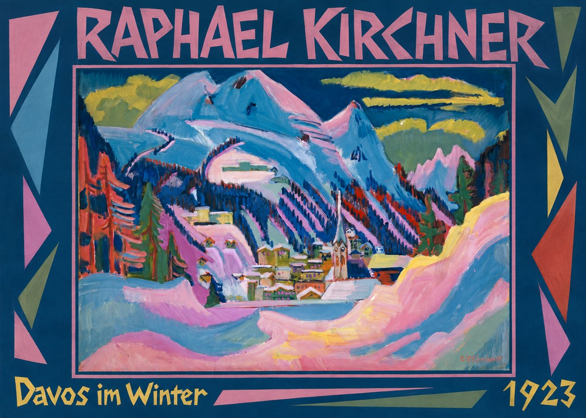 Raphael Kirchner Davos Im Winter No1 - Plakát
