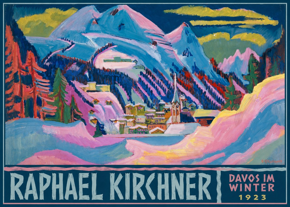 Raphael Kirchner Davos Im Winter No6 - Plakát
