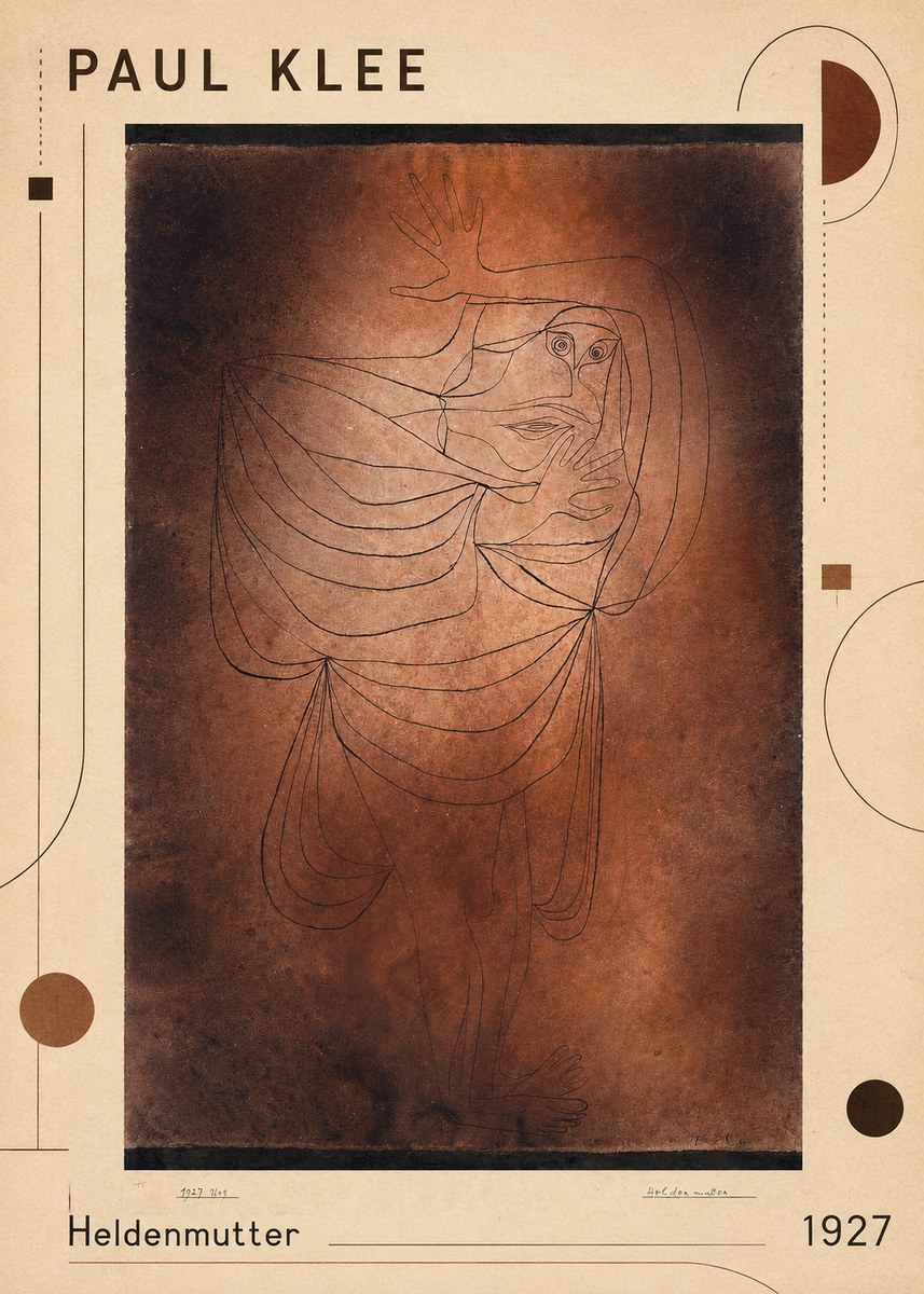 Paul Klee Heldenmutter No1 - Plakát