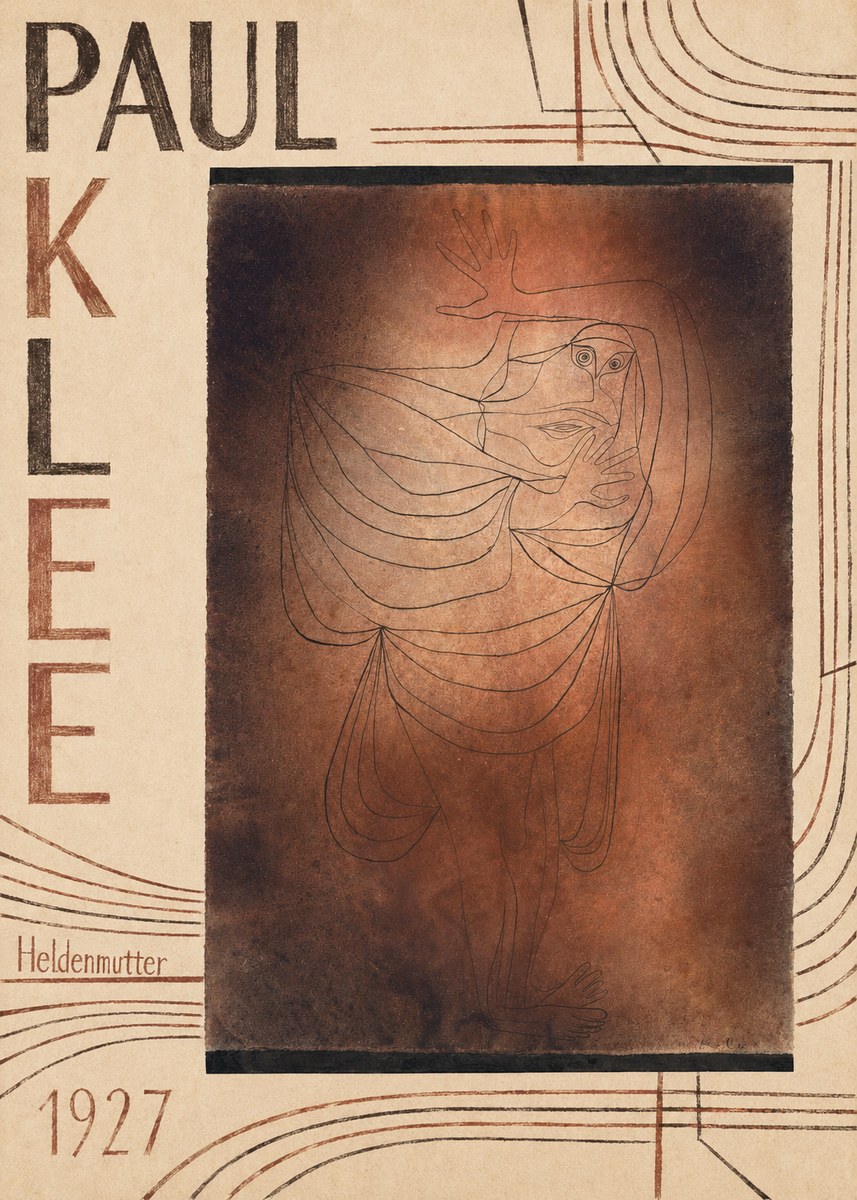 Paul Klee Heldenmutter No5 - Plakát