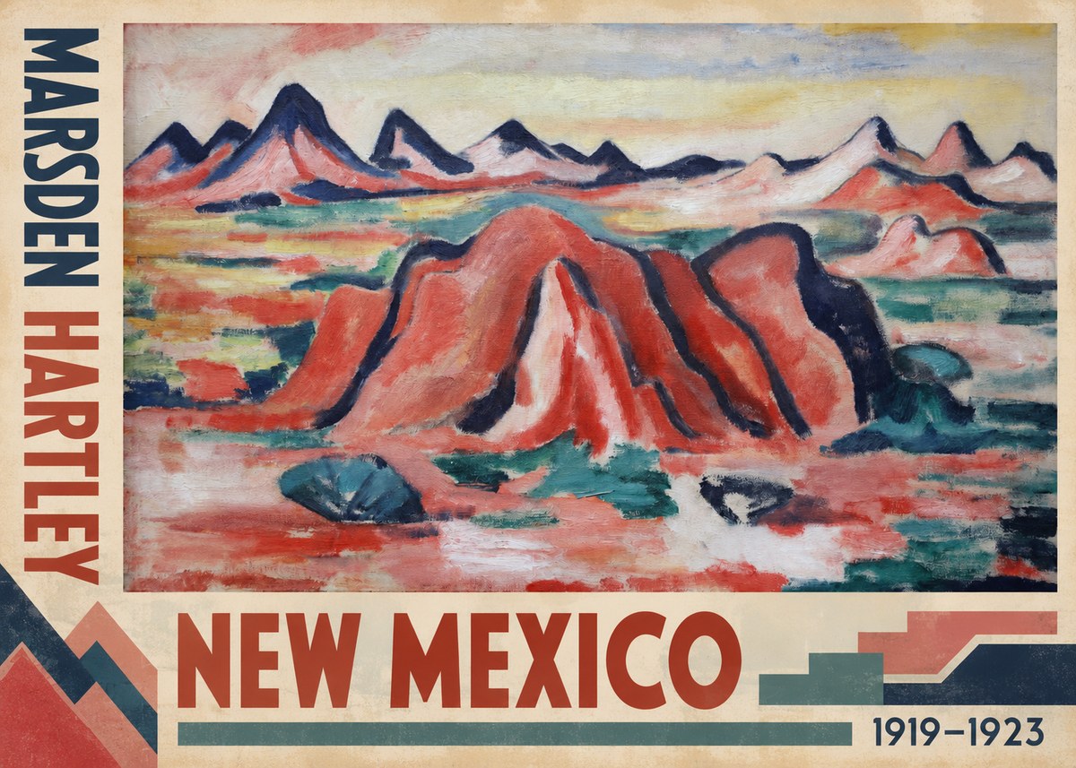 Marsden Hartley New Mexico No2 - Plakát