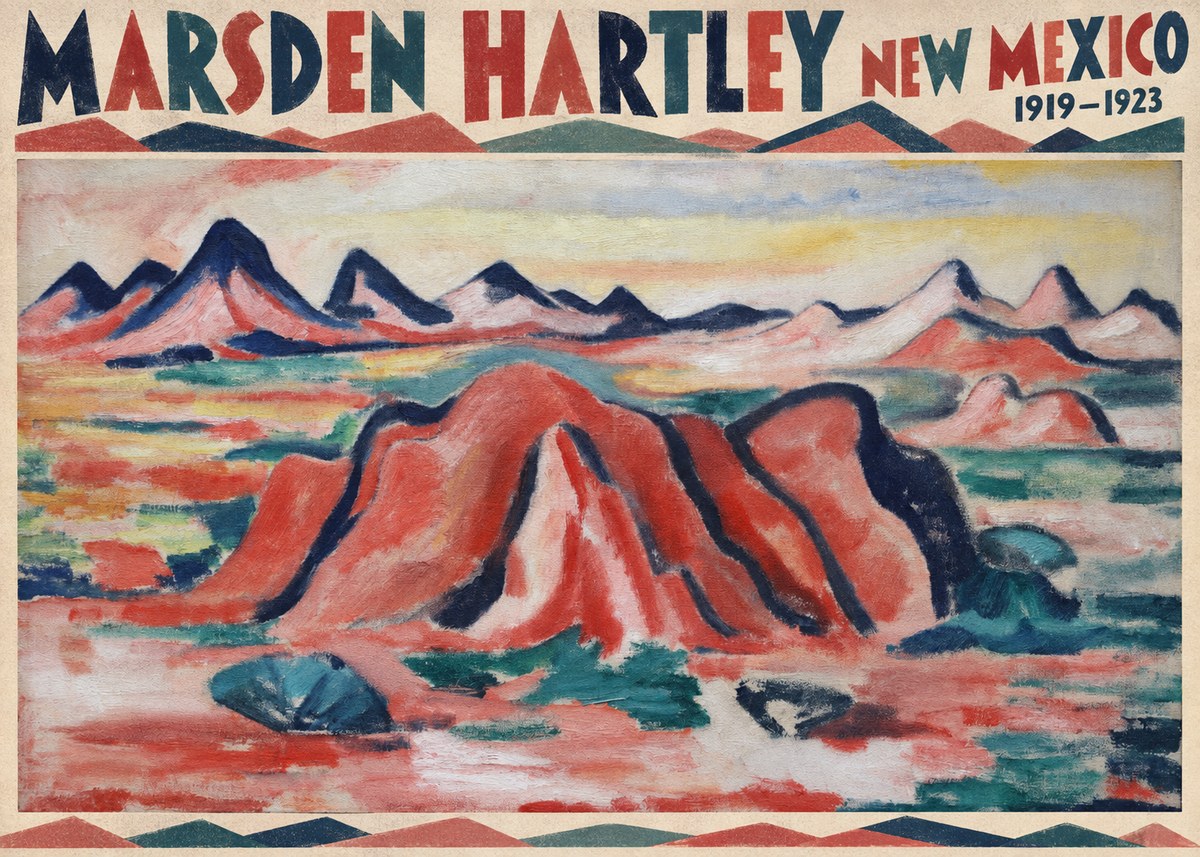 Marsden Hartley New Mexico No4 - Plakát