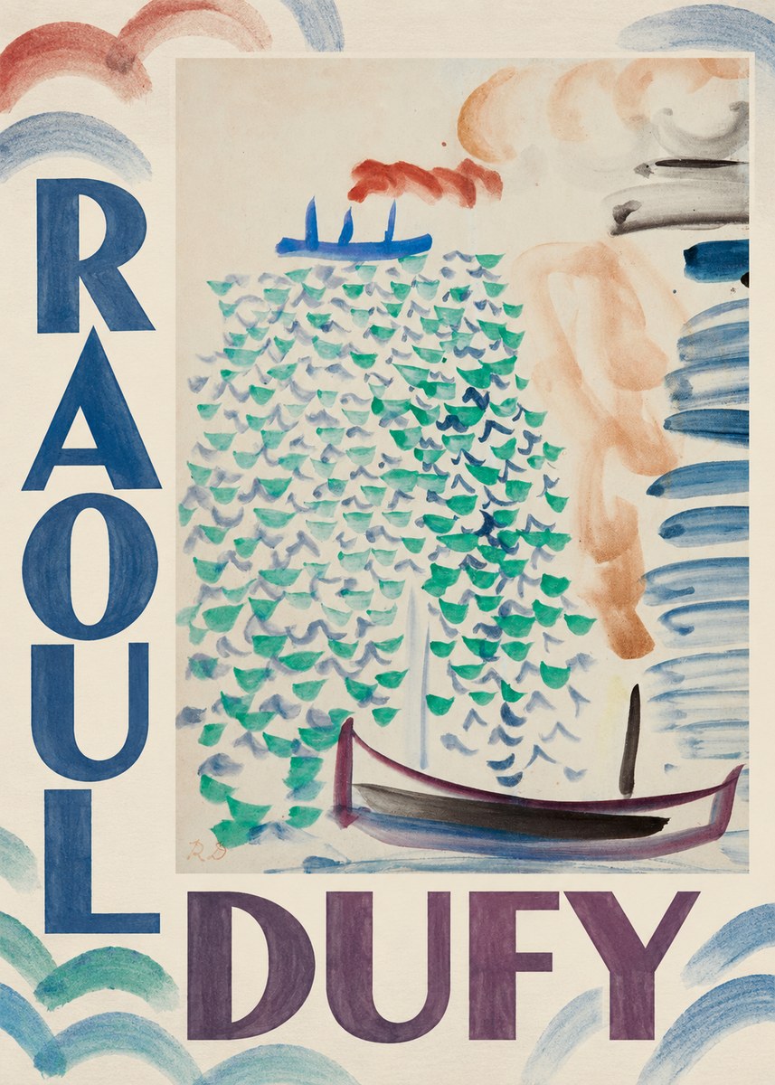 Raoul Dufy Boats on the Water No5 - Plakát