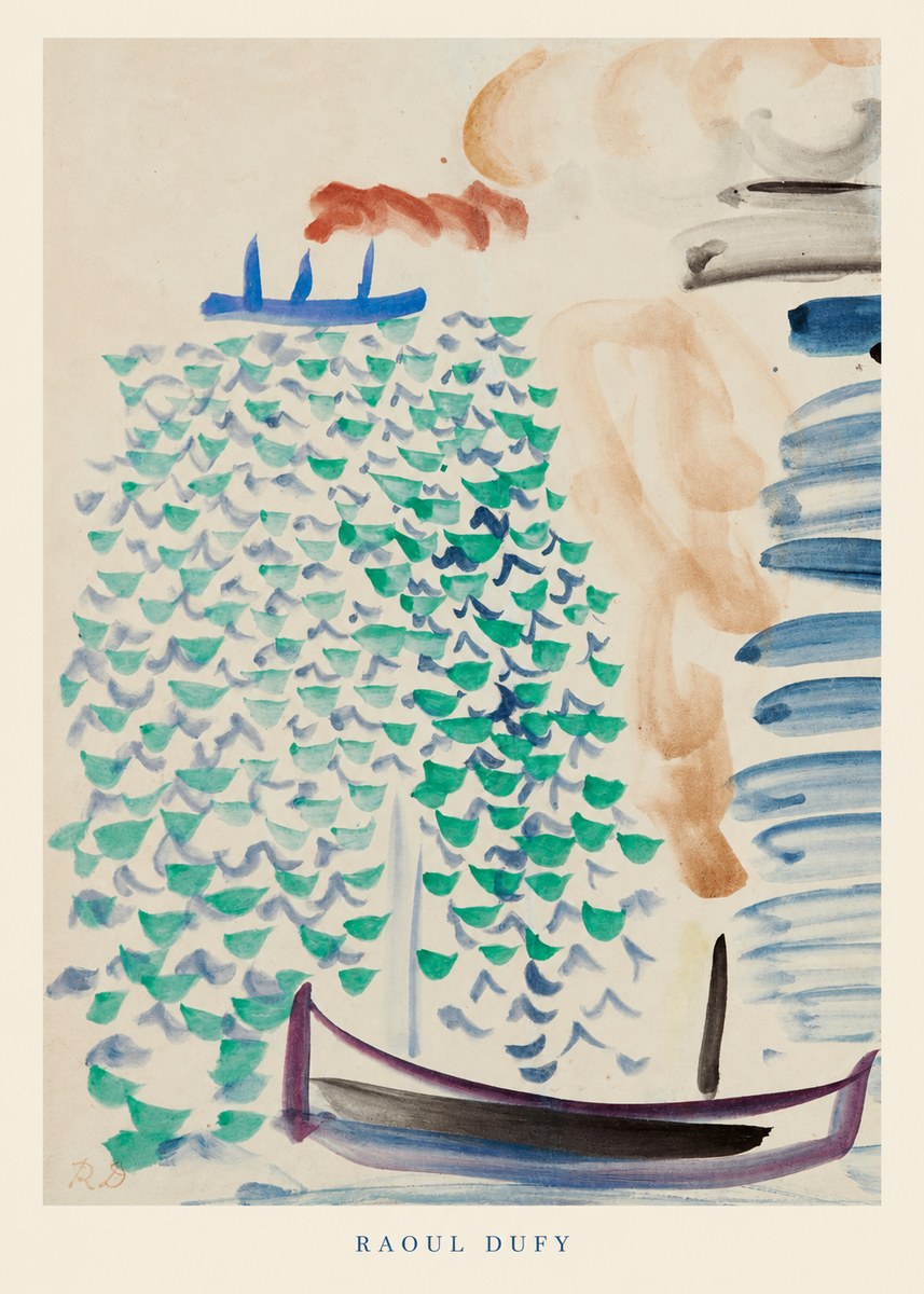Raoul Dufy Boats on the Water No6 - Plakát