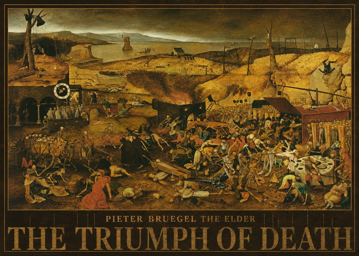 Pieter Bruegel The Triumph of Death I No5 - Plakát