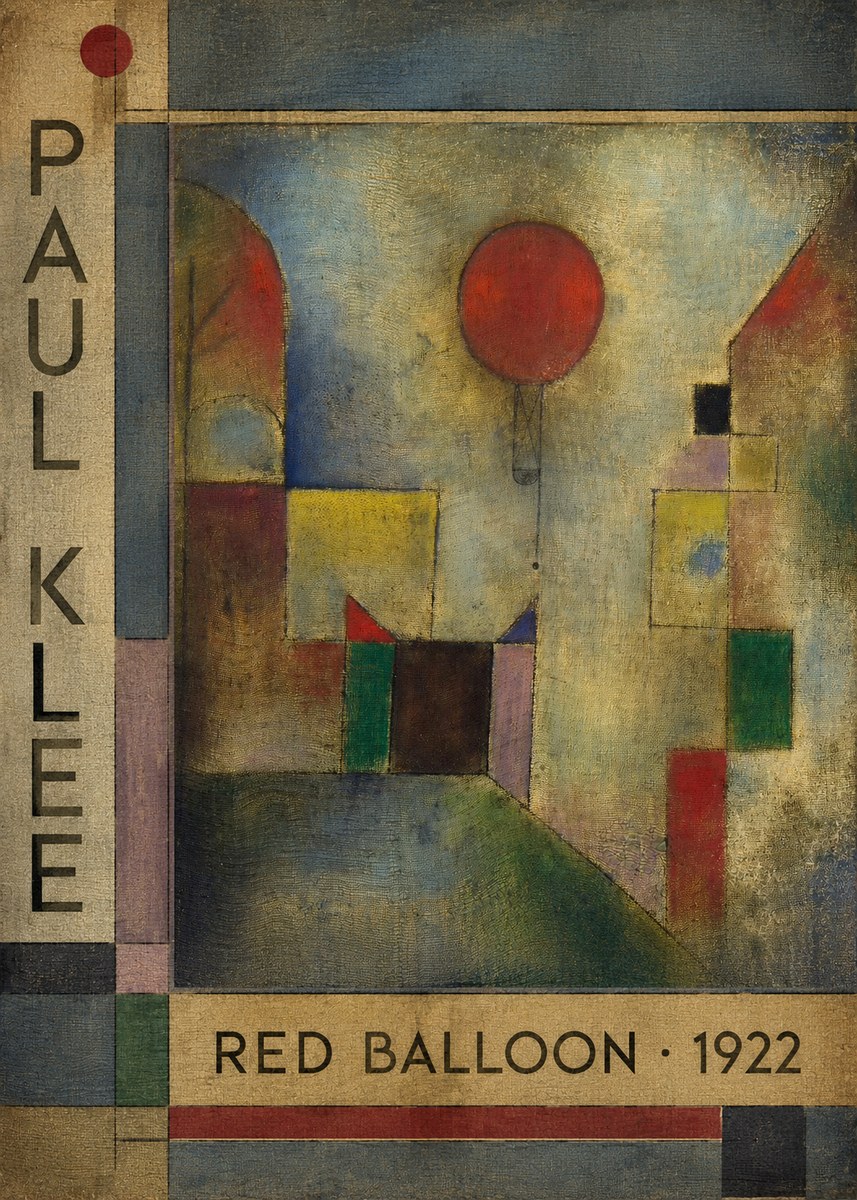 Paul Klee Red Balloon No2 - Plakát