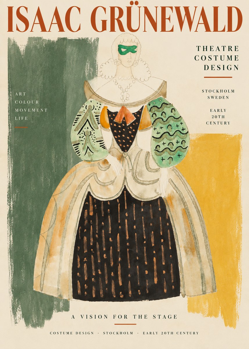 Isaac Grünewald Costume for the Theatre No3 - Plakát