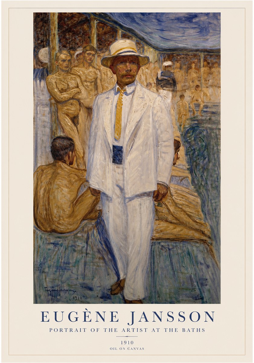 Eugène Jansson Portrait of the Artist at the Baths No1 - Plakát