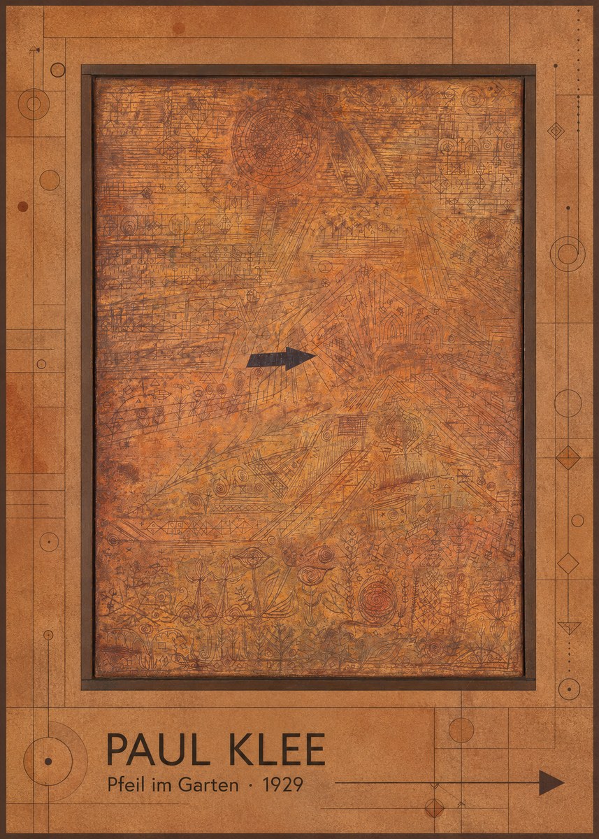 Paul Klee Pfeil Im Garten No1 - Plakát