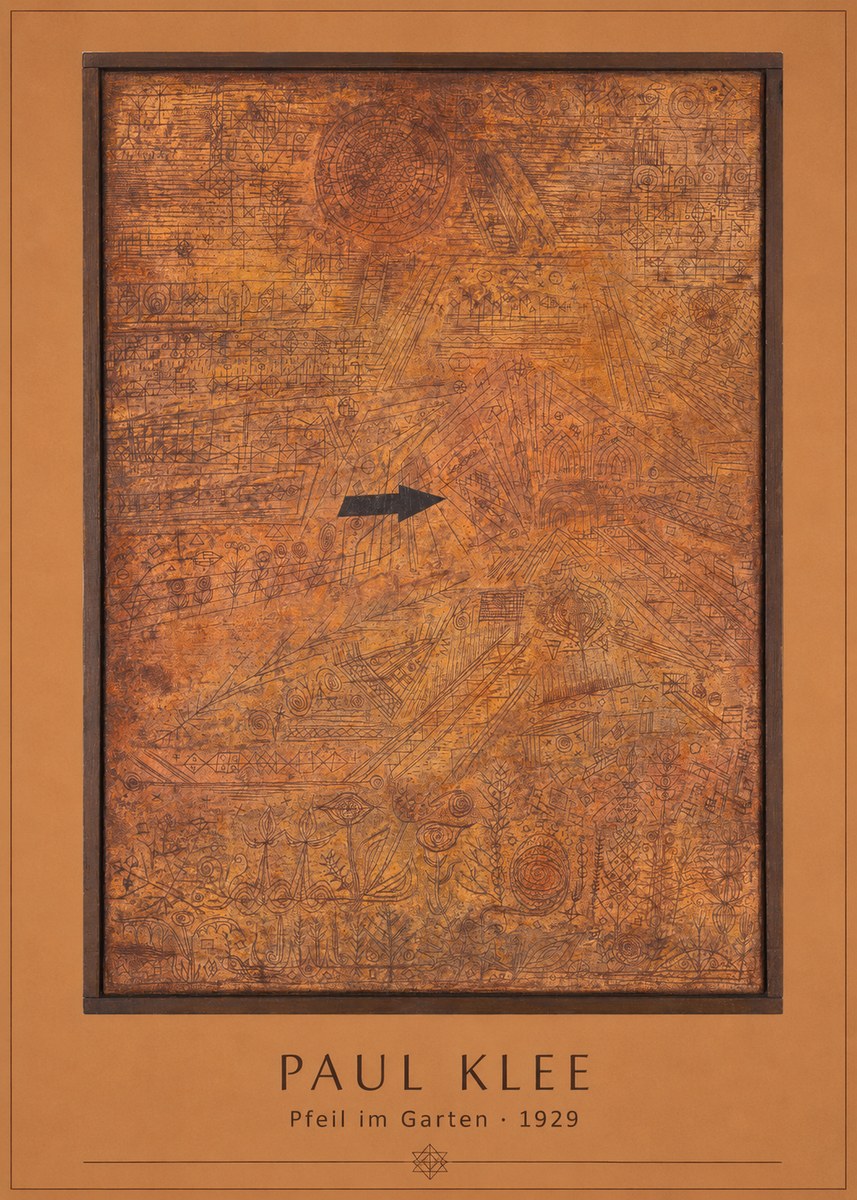 Paul Klee Pfeil Im Garten No3 - Plakát