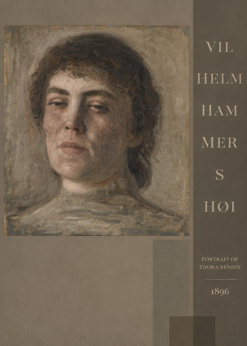 Vilhelm Hammershøi Portrait of Thora Bendix No5 - Plakát