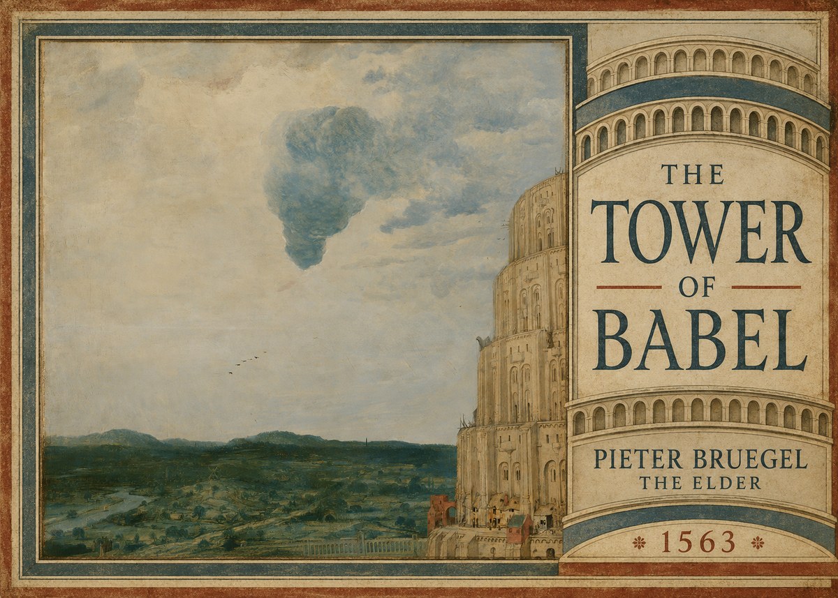 Pieter Bruegel The Tower of Babel VIII No5 - Plakát