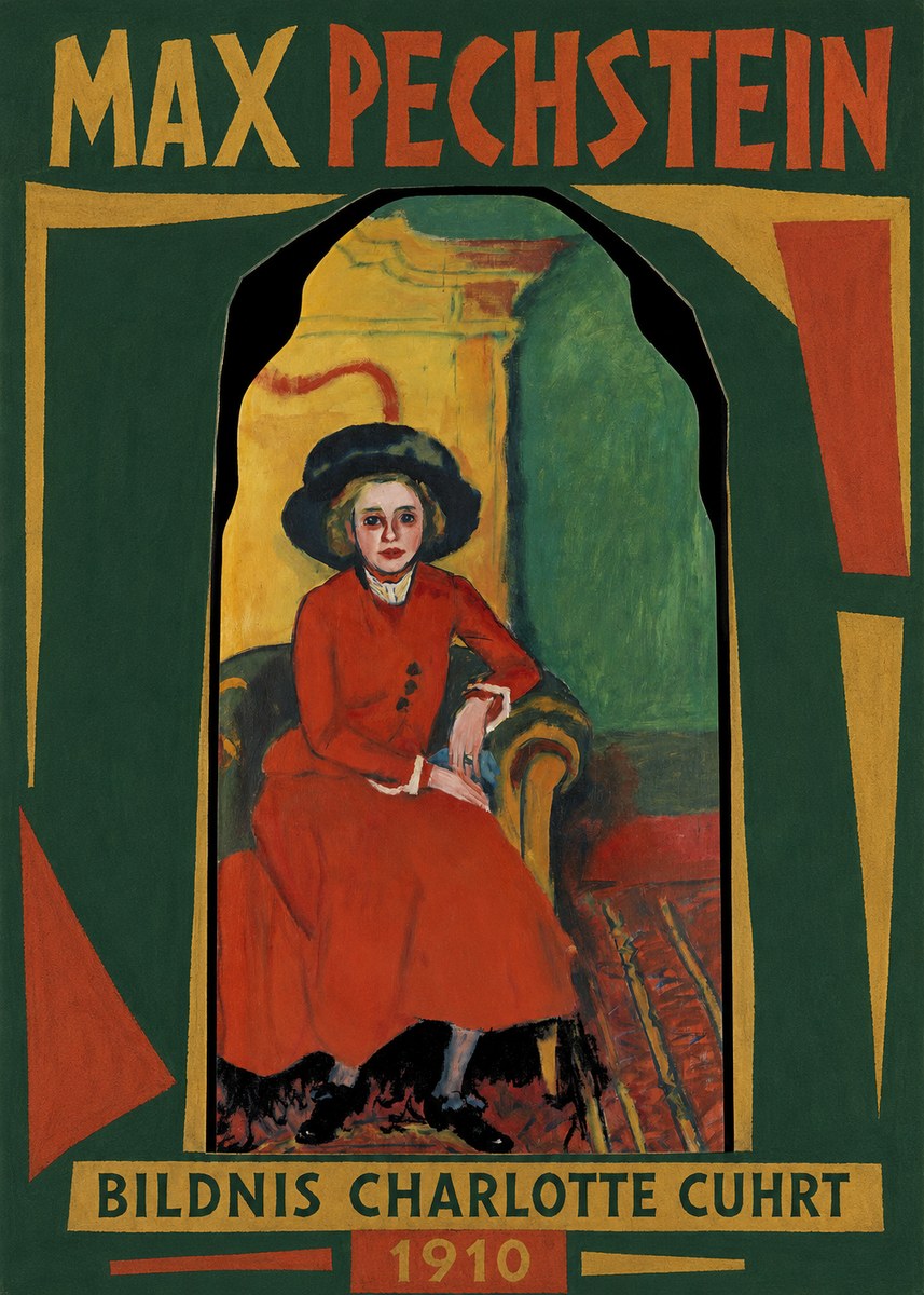 Max Pechstein Bildnis Charlotte Cuhrt No1 - Plakát