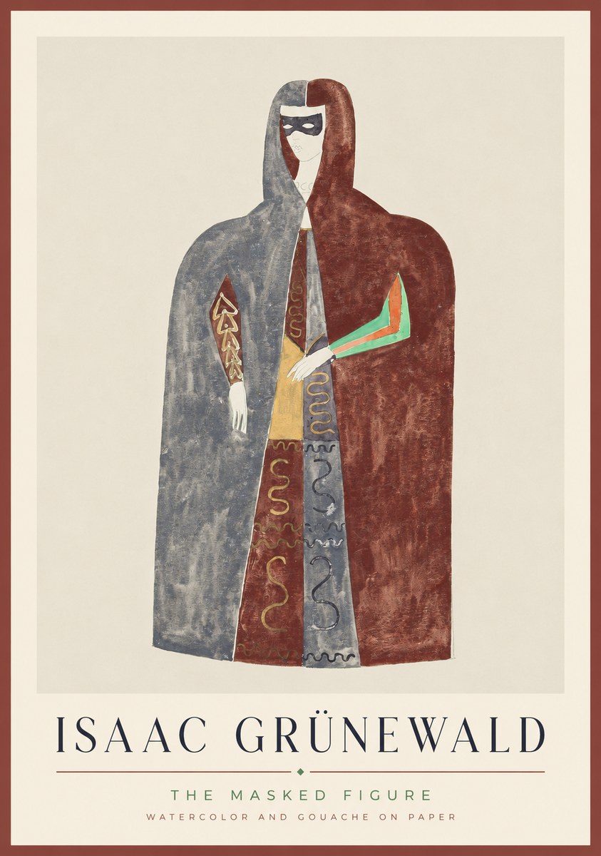 Isaac Grünewald The Masked Figure No1 - Plakát