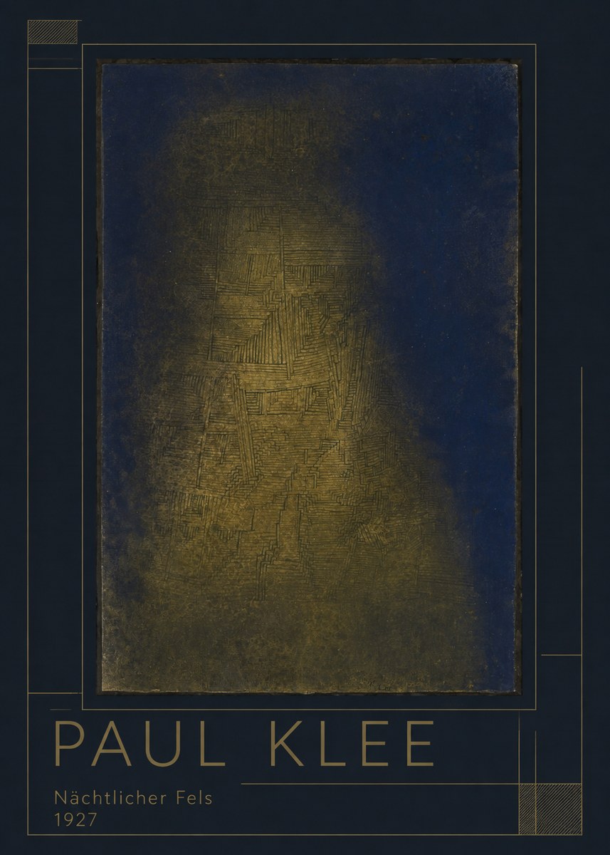 Paul Klee Nächtlicher Fels No1 - Plakát