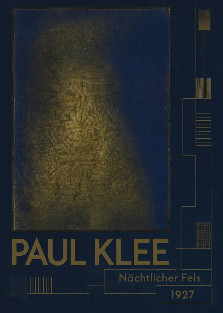 Paul Klee Nächtlicher Fels No2 - Plakát