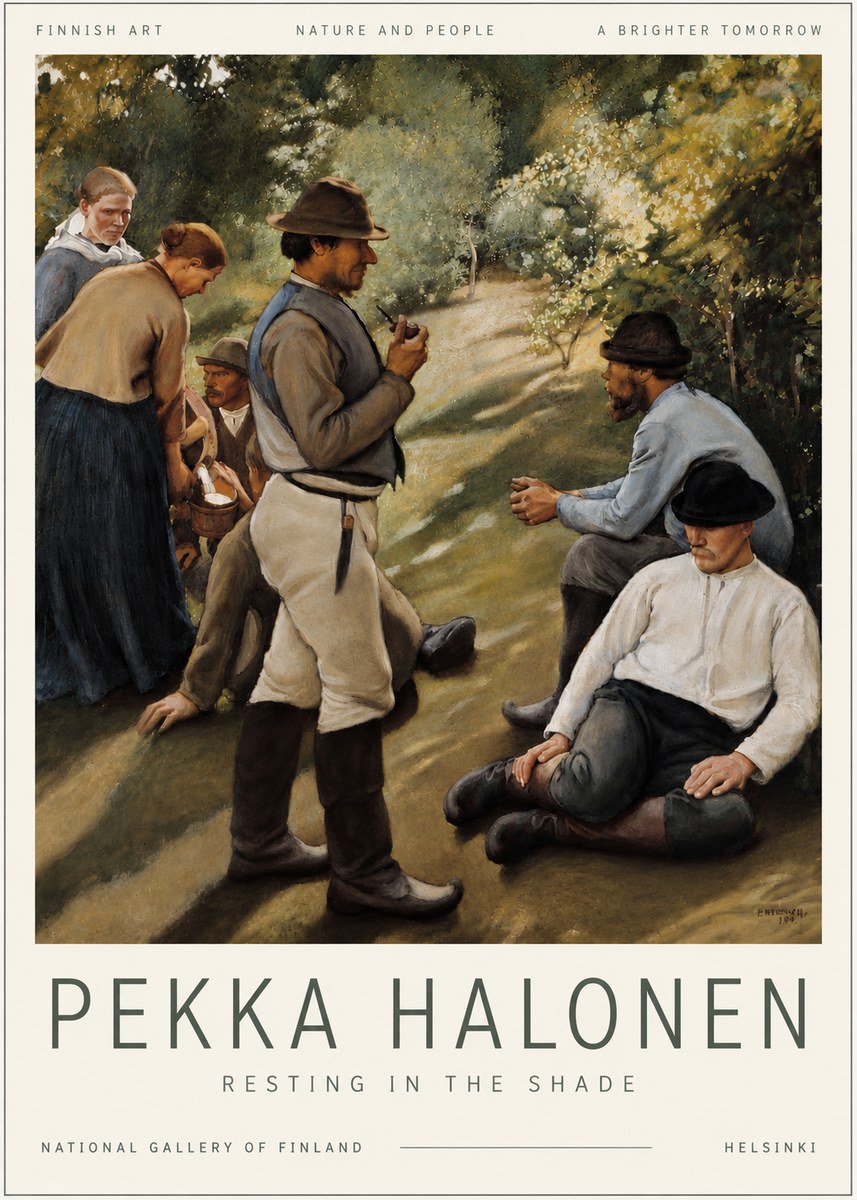 Pekka Halonen Resting in the Shade No6 - Plakát