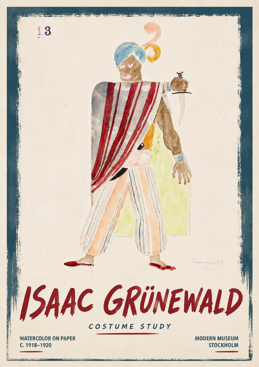 Isaac Grünewald Costume Study III No6 - Plakát