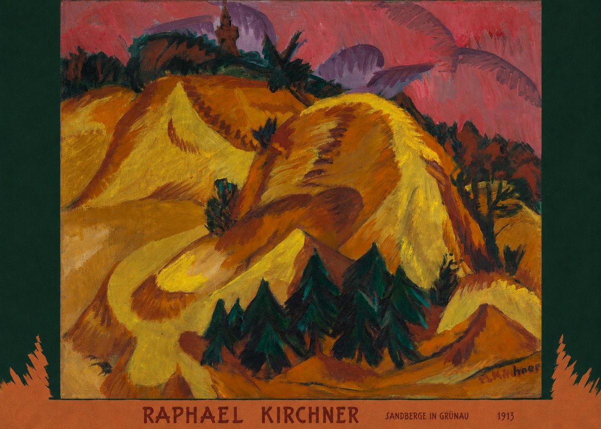 Raphael Kirchner Sandberge in Grünau No6 - Plakát