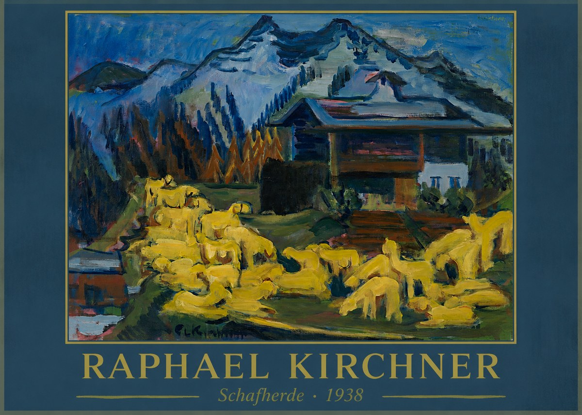 Raphael Kirchner Schafherde No1 - Plakát