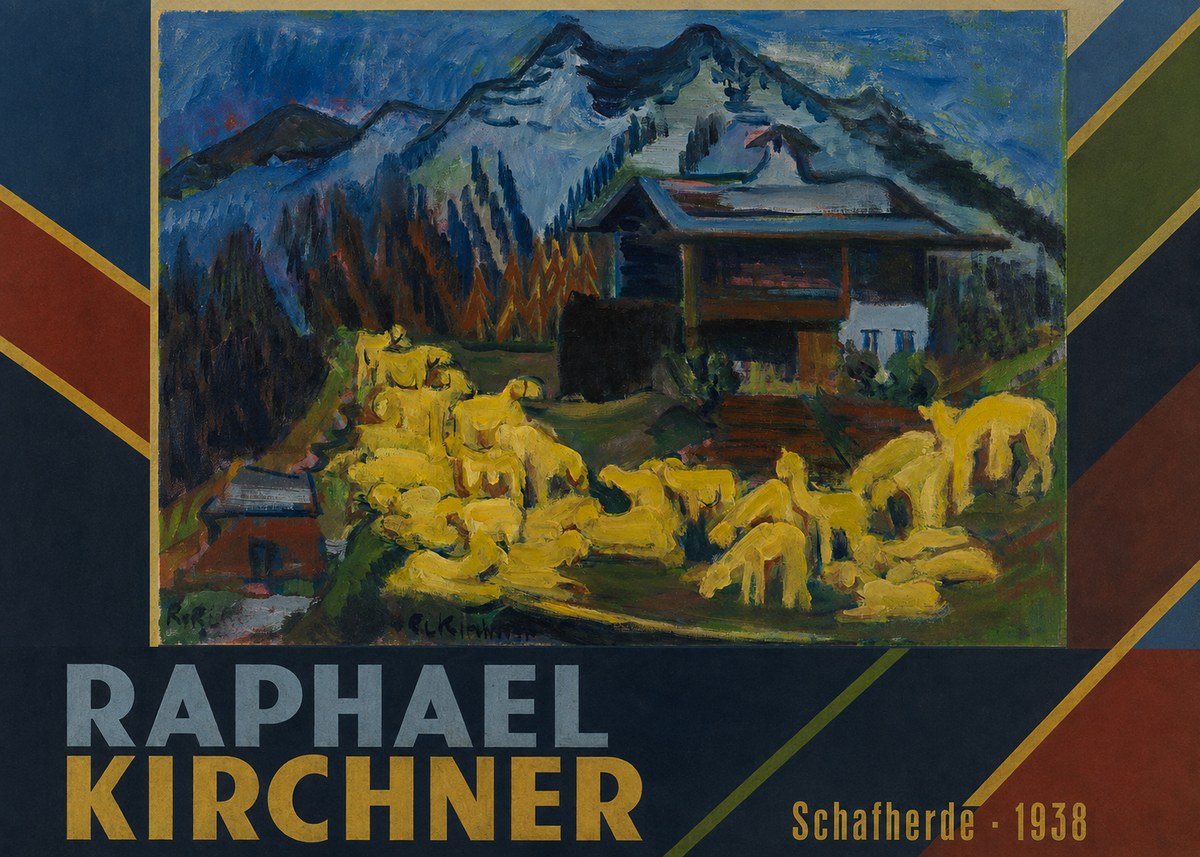 Raphael Kirchner Schafherde No4 - Plakát