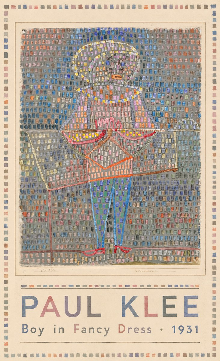 Paul Klee Boy in Fancy Dress No1 - Plakát