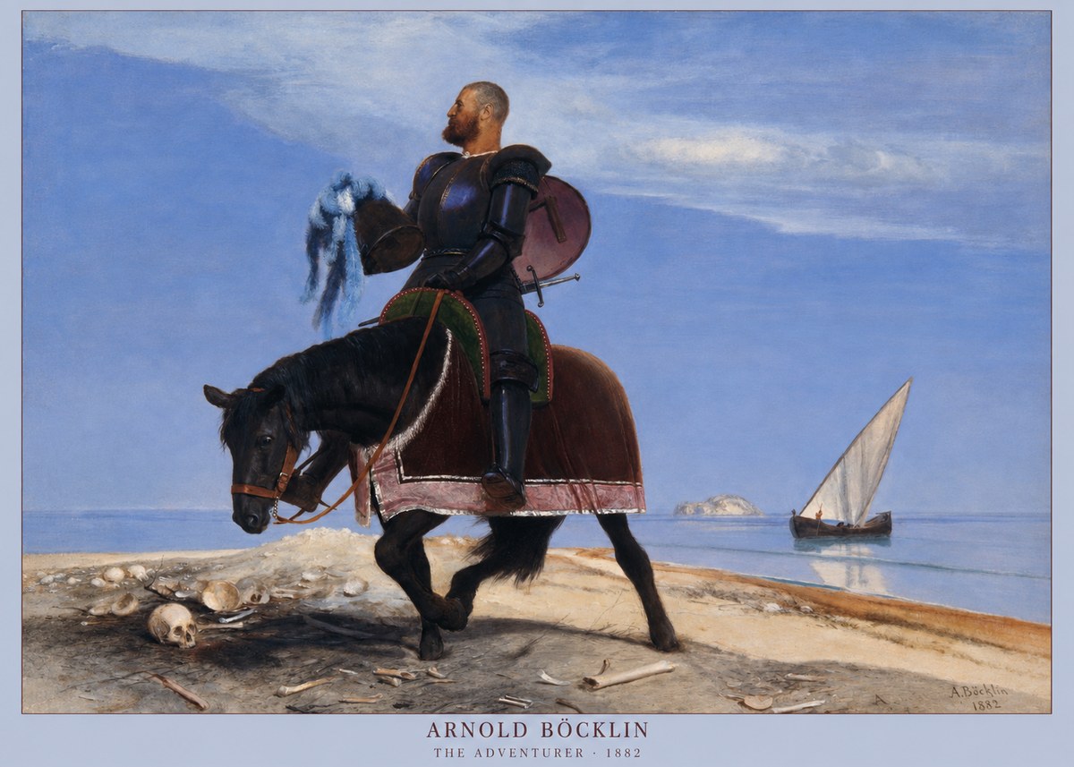 Arnold Böcklin The Adventurer No2 - Plakát