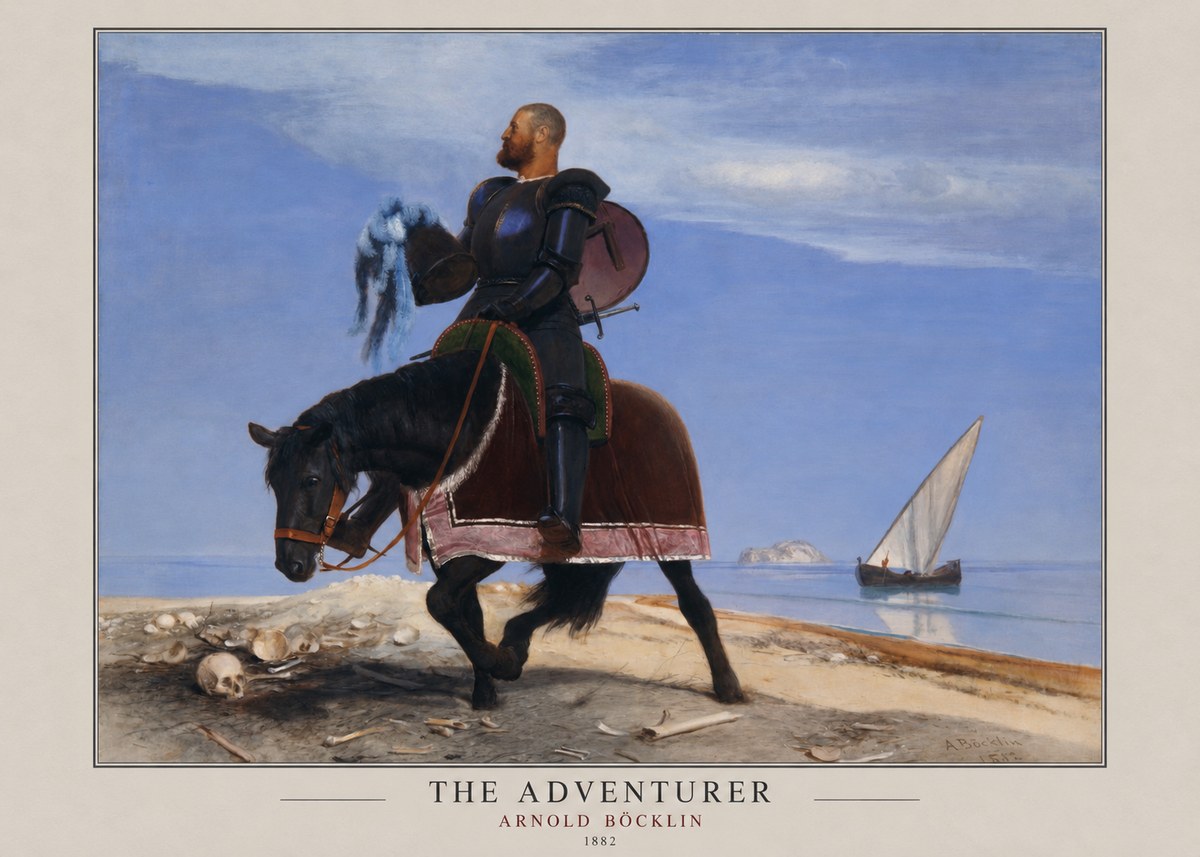 Arnold Böcklin The Adventurer No3 - Plakát