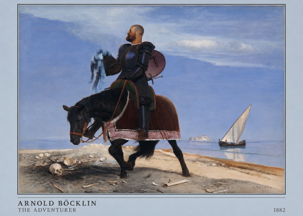 Arnold Böcklin The Adventurer No4 - Plakát