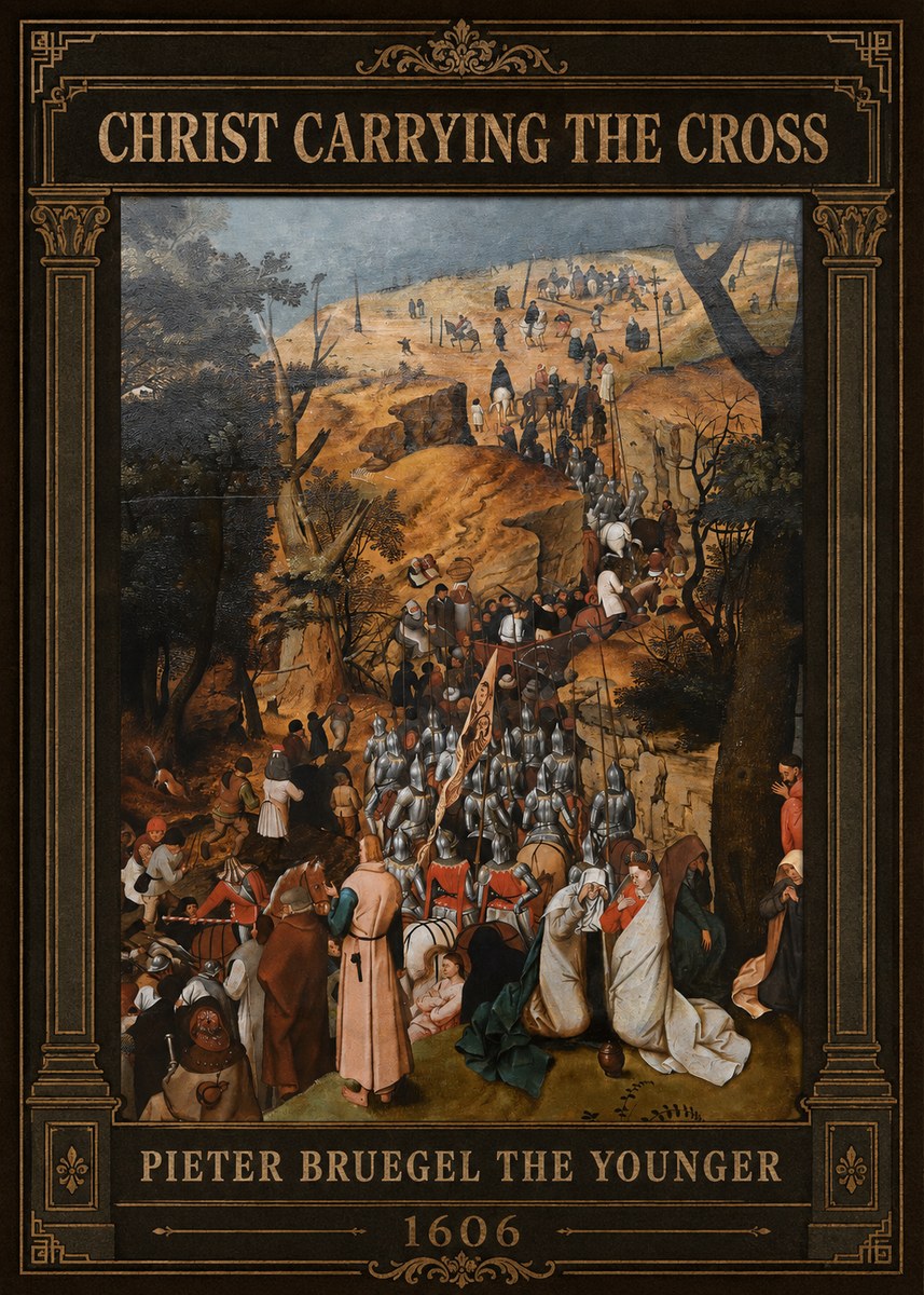 Pieter Bruegel Christ Carrying the Cross I No2 - Plakát