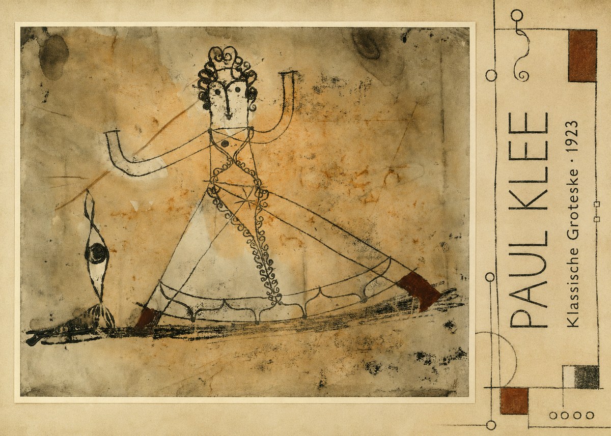 Paul Klee Klassische Groteske No2 - Plakát