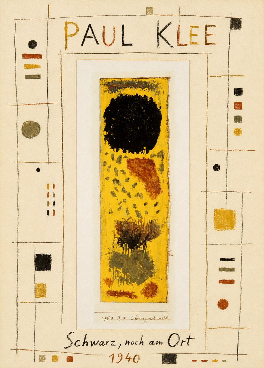 Paul Klee Schwarz, Noch Am Ort No4 - Plakát