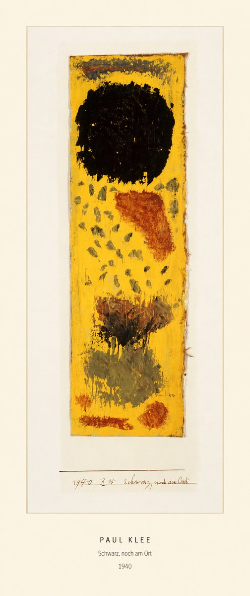 Paul Klee Schwarz, Noch Am Ort No5 - Plakát